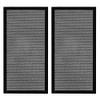 120 x 240mm PC Case Dust Mesh Filter, [2 Pack] Magnetic Frame Computer Fan Dust Mesh PC Cooler Filter Dustproof PVC Cover Grills - Black