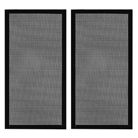 120 x 240mm PC Case Dust Mesh Filter, [2 Pack] Magnetic Frame Computer Fan Dust Mesh PC Cooler Filter Dustproof PVC Cover Grills - Black