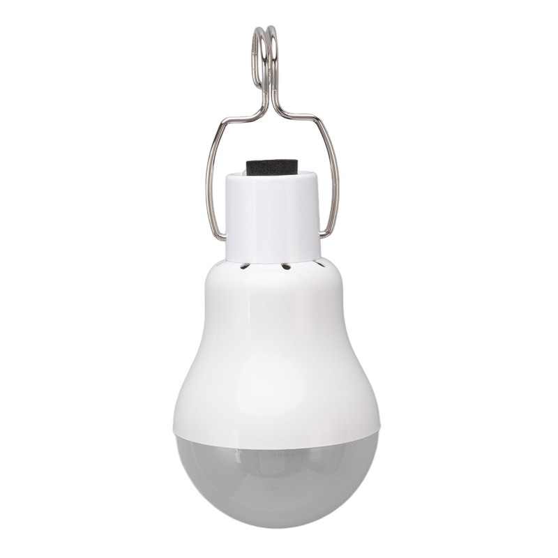LED Solar Bulb Light Portable ABS and PC 150LM White