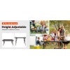 NOVSIGHT Portable Camping Table Adjust Height Folding Picnic BBQ Fishing