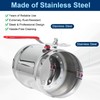 5 Inch HVAC Duct Backdraft Damper, Full Stainless Steel Manual