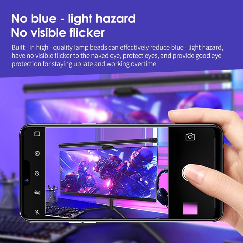 BY-J PC Screen Lamp with Remote Control, Adjustable Screen Light