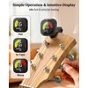 New Bee Guitar Tuner Clip-On Rechargeable with Color Screen 360°