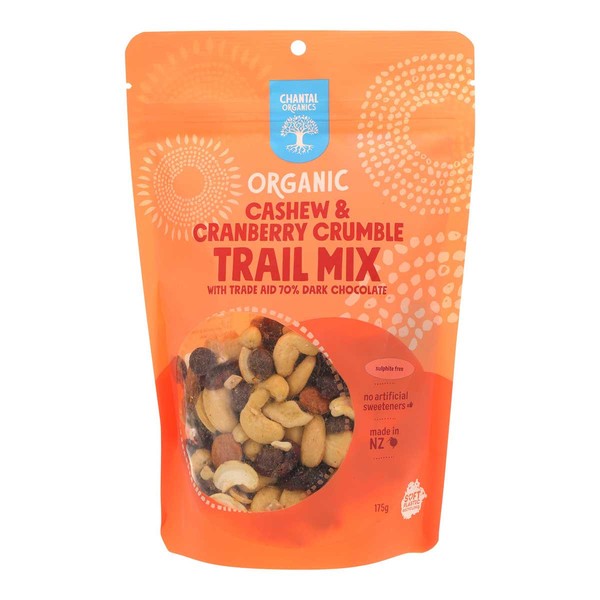 Chantal Organics Cashew & Cranberry Crumble Trail Mix - 175gm