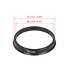 X AUTOHAUX 4 Pieces Plastic Centring Rings Spacer Rings for
