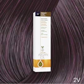 One n Only Argan Oil Permanent Hair Color Cream - 2V Violet Black Hair Color Unisex 3 oz