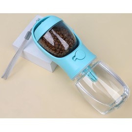 Genérico Botella de Agua 2 en 1 para Perros - Hidratación y Alimentación en Movimiento, Suministro para Caminatas y Salidas.