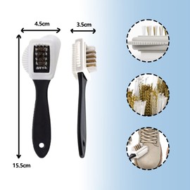 ZoeTekway 2 Pieces 4 Sided Suede Shoe Brush, Suede Boot Cleaning Brush, High Quality Cleaning Shoe Brush, Crepe Brush, Shoe Cleaning Kit