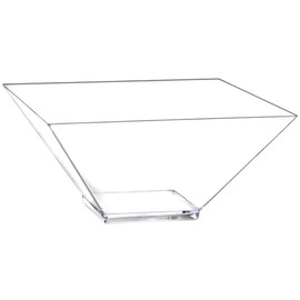 Clear Square X-Small Salad Bowls - 32 oz. (1 Count) - Versatile Serving Bowls for Salads, Fruits & Desserts, Perfect for Parties & Events