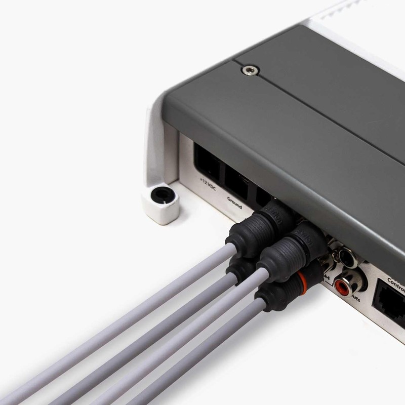 Clarion CMC-GRYAIC2-3 3' 2-Channel Marine Grade RCA Style Audio Interconnect