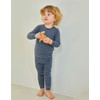 moimoln Ribbed Stripe Viscose Baby Toddler Pajamas Snug fit Pjs