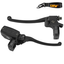 LKV Left & Right Brake Master Cylinder Clutch Lever Compatible with Honda VT600 VT750 VT1100 VT1300 VTX1300 VF750, OEM#45510-MFR-305 53172-MR1-000 53178-MAH-000, Black