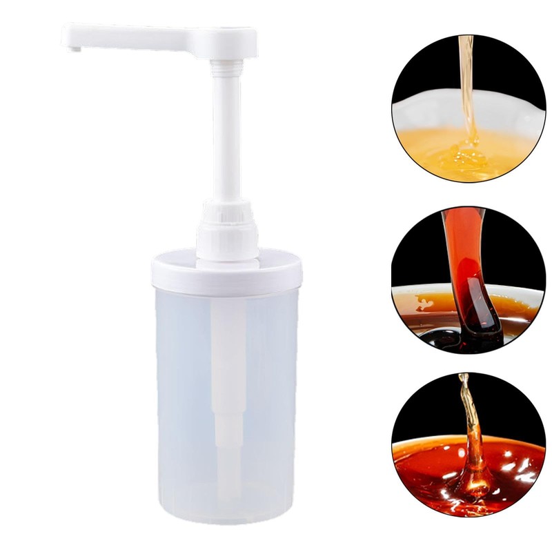 Qianly Quantitative Squeeze Bottle Sauce Pump Dispenser Pump Container Honey