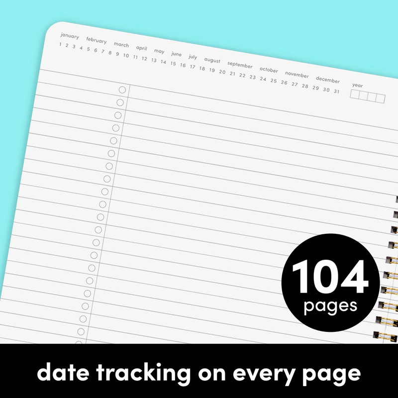 PAPERAGE Undated Daily Planner Notebook (Yellow), 8.5 in x 11
