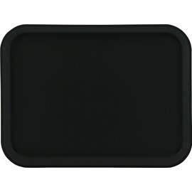 Carlisle 1410FG004 Glasteel Fiberglass Cafeteria/Fast Food Tray, NSF Certified, 13 3/4" Length x 10 5/8" Width, Black (Pack of 12)