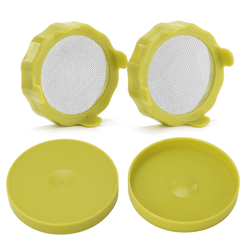 ABS Sprout Lid with Stainless Steel Screen for Wide Mouth
