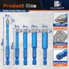 BRSCHNITT Diamond Drill Bit Hex Shank 1/4"*2,5/16",3/8",1/2"- Head Eccentric Drill
