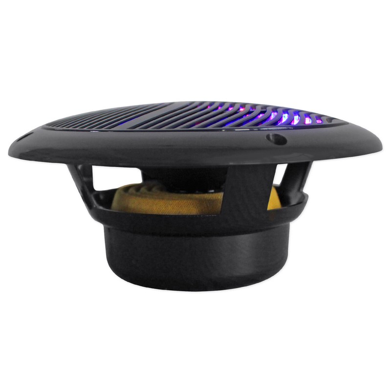 Rockville (4) Rockville RMC65LB 6.5" 1200w Black Marine Speakers w/Multi