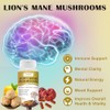 Organic Mushroom Complex Capsules with Lion's Mane, Cordyceps, Reishi, Help
