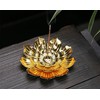 Lotus Shape Incense Holder with Incense Stick Tray:Multi-Functional Incense Burner