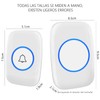 Timbre Inalámbrico para Puerta Exteriores, Botón Impermeable, Rango de Trabajo