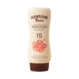 Hawaiian Tropic Sheer Touch Lotion Sunscreen SPF 15, Unisex, 8 oz