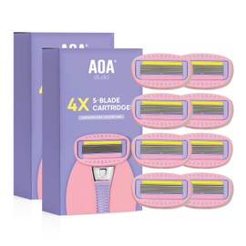 AOA Studio Women's Blade 8 Refills Smooth Shave For Sensitive Skin