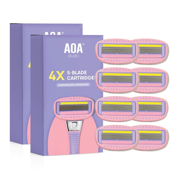 AOA Studio Women's Blade 8 Refills Smooth Shave For Sensitive