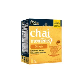 Tea India Chai Moments, Ginger, 10 Count (Pack of 6)