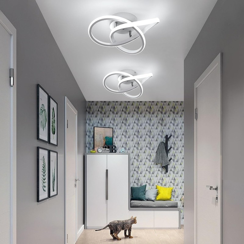 LED Ceiling Light, White, 30 W, 3300 lm, LED Ceiling