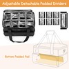 Trunab Mason Jar Storage Bag Insulated 8 Canning Organizer, with