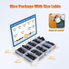 Kadrick 900Pcs M3 Screw Assortment,Machine Screws with Nuts Washers, Grade