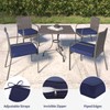 Pauwer Outdoor Chair Cushions Set of 2, Waterproof Outdoor Cushions