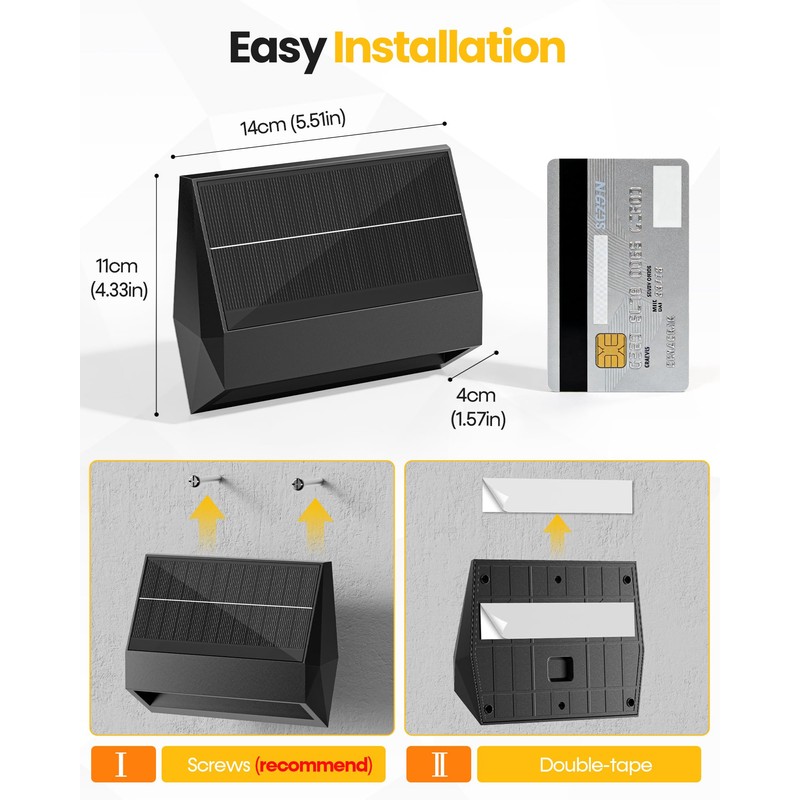 Bridika Solar Fence Lights with Remote, 12 Pack Bright 100