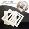 TRKETK 20 Pieces Photo Mounts, White Picture Mounts Photo Frames