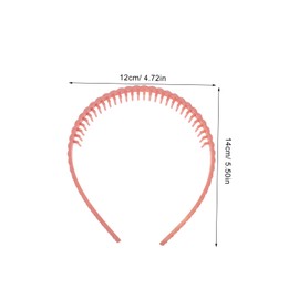 Baluue 10pcs Women Headbands with Teeth Non Slip Hair Styling Accessories for Skincare Sports Everyday Use Fashionable Women Hair Bands Black White Pink Orange and Khaki