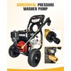OCPTY Aluminum Horizontal Pressure Washer Pump 3/4 Shaft Max 3300