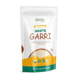 Overly Natural White Garri, 32oz, Non-GMO, Grain-Free, Gluten-Free, No Preservatives, Nigerian Cassava Flour