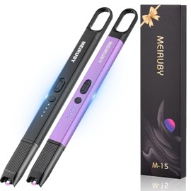 MEIRUBY 2 Pack Lighter Stocking Stuffers for Adults Women Wife Mom, Electric Candle Lighter for Women Mom Candle Lover Christmas Birthday Present Ideas Gifts for Women Mom, Cool Gadgets for Women Men