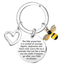 MADHAHEFU Teacher Gifts Teacher Appreciation Gifts Bee Keyring Thank You Gifts for Teacher KeyringsTeacher Retirement Gifts Birthday Gifts Graduation Gifts Farewell Gifts