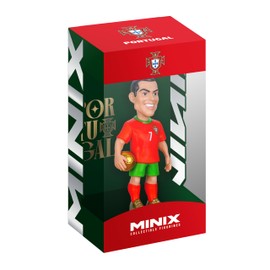 MINIX - Football Stars Mini formato - Coppa del Mondo - Portogallo - Ronaldo - Personaggio da collezione 7 cm