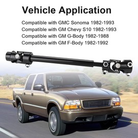 WMPHE Steering Shaft Replacement for 71223022HKR Compatible with GM Chevy S10 GMC Sonoma 1982-1993 GM G-Body 1982-1988 F-Body 1982-1992 Steel LS Swap Headers
