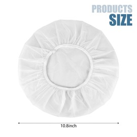 Kkuadcehi 3 Pcs Shower Cap, Disposable Shower Caps, Plastic Hair Caps, Shower Caps for Women Reusable Impermeable for Women Men (White)