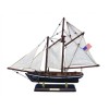 Wooden America Model Sailboat Decoration 16""