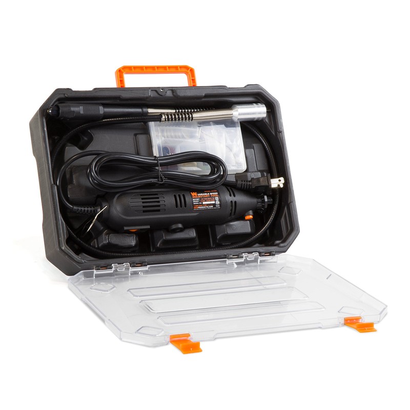WEN 23103 1-Amp Variable Speed Rotary Tool with 100+ Accessories,