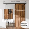 BONIKLUBA 6.6FT Box Rail Sliding Barn Door Hardware,Wall Mount Track