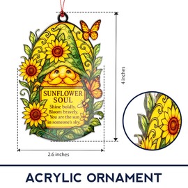 Gnome Ornaments - gnome Christmas Ornaments - Gnomes Gifts for Women - Fall Christmas Ornament 2025 - Christmas Ornament - White Elephant Gifts