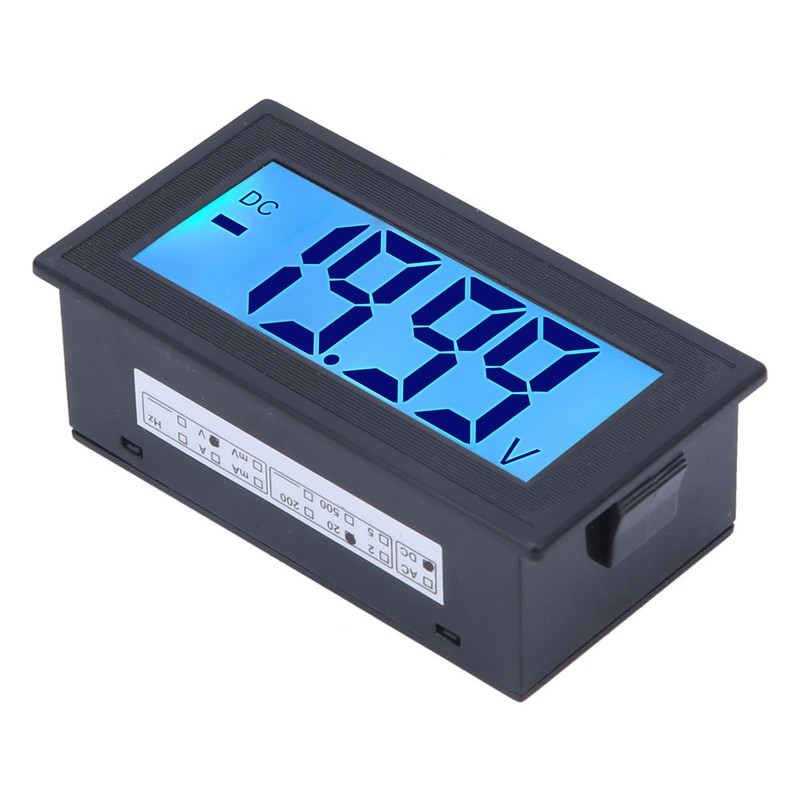 YB5135DB DC Digital Voltmeter LCD Display Voltage Meter AC100-240V Power
