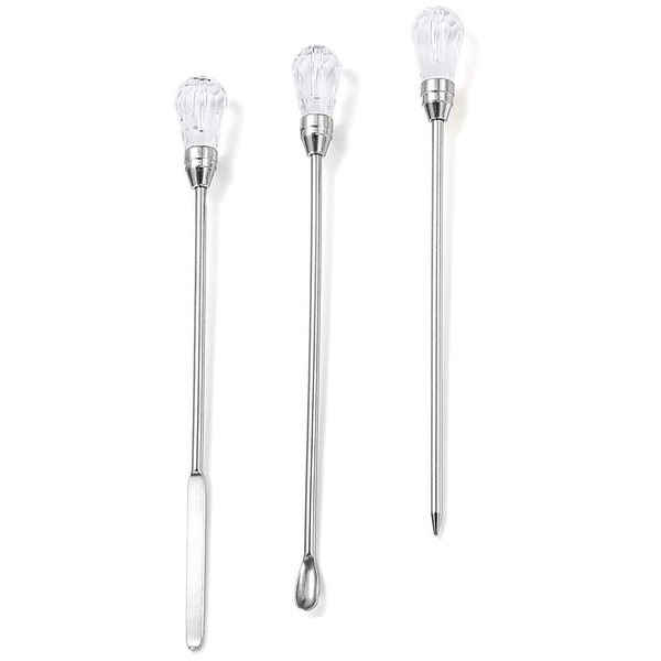 Samcos Set of 3 UV Resin Toning Sticks Tweezers Mixing