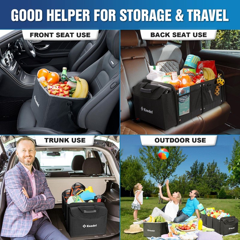 K KNODEL Extra Large Trunk Organizer With Cooler Bag, 3